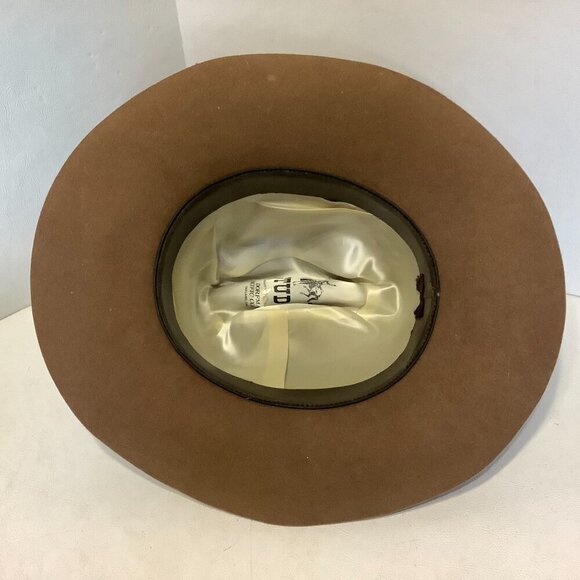 Studs DP Dorfman Pacific Company Western Cowboy Hat Brown - Picture 8 of 12